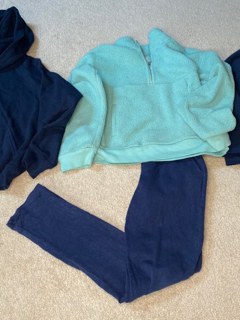 Old Navy Fleece Jckt,,Gildan Pull over , Target  1/4 Zip Sweatshirts Sz :8-10